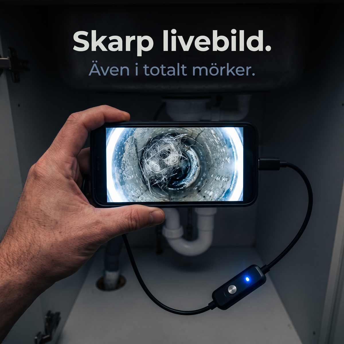 Skarp livebild även i totalt mörker